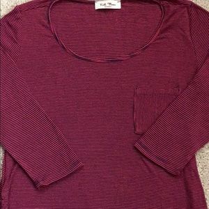 Full Moon Maternity Red striped tee